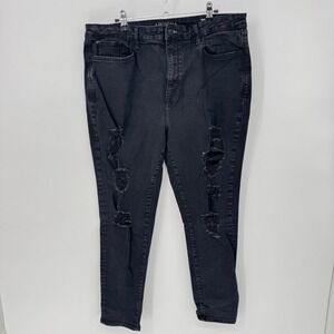 Arizona‎ Jean Co Womens Hi-Rise Jegging Distressed Ripped Black Skinny Jeans 19